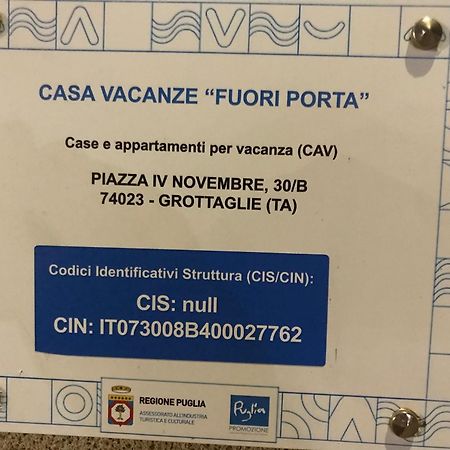 Affittacamere Fuori Porta Grottaglie Eksteriør billede
